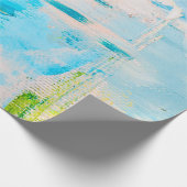Handgezeichnete Ölmalerei. Abstrakter Kunsthinterg Geschenkpapier (Ecke)