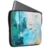 Handgezeichnete Ölmalerei. Abstrakter Kunsthinterg Laptopschutzhülle (Vorne Rechts)