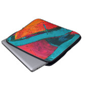 Handgezeichnete Ölmalerei. Abstrakter Kunsthinterg Laptopschutzhülle (Vorne Knopf)