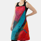 Handgezeichnete Ölmalerei. Abstrakter Kunsthinterg Schürze (InSitu)