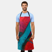 Handgezeichnete Ölmalerei. Abstrakter Kunsthinterg Schürze (Getragen)