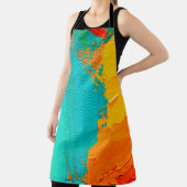 Handgezeichnete Ölmalerei. Abstrakter Kunsthinterg Schürze (InSitu)