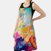 Handgezeichnete Ölmalerei. Abstrakter Kunsthinterg Schürze (InSitu)