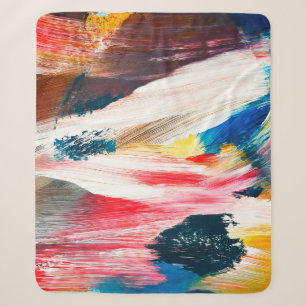 Handgezeichnete Ölmalerei. Abstrakter Kunsthinterg Sherpadecke