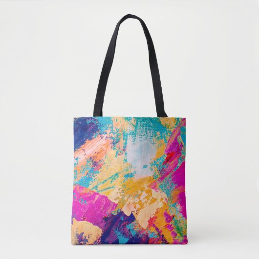 Handgezeichnete Ölmalerei. Abstrakter Kunsthinterg Tasche (Vorderseite)