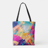 Handgezeichnete Ölmalerei. Abstrakter Kunsthinterg Tasche (Rückseite)