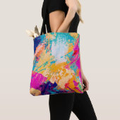 Handgezeichnete Ölmalerei. Abstrakter Kunsthinterg Tasche (Von Nahem)