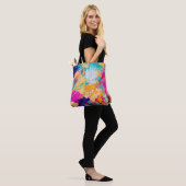 Handgezeichnete Ölmalerei. Abstrakter Kunsthinterg Tasche (Am Model)