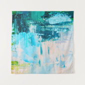 Handgezeichnete Ölmalerei. Abstrakter Kunsthinterg Wandteppich (Vorderseite (Horizontal))
