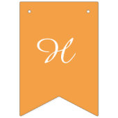 Handgezeichnete Orangen Glücklich Birthday Jagd Fa Wimpelkette (Zweite Fahne)