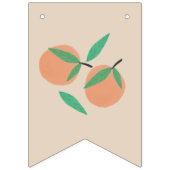 Handgezeichnete Orangen Glücklich Birthday Jagd Fa Wimpelkette (Erste Fahne)