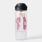 Handgezeichnete Palettenschuhe Trinkflasche (Rückseite)