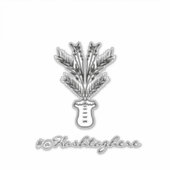 Handgezeichnete Palm Tree Name Script Car Sticker (Vorderseite)
