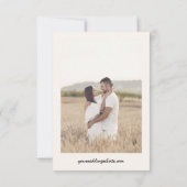 Handgezeichnete Palm Tree Tropical Boho Budget Hoc Save The Date (Rückseite)