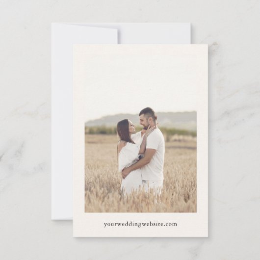 Handgezeichnete Palme Tree Tropical Kleine Hochzei Save The Date (Rückseite)