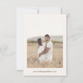 Handgezeichnete Palme Tree Tropical Kleine Hochzei Save The Date (Rückseite)