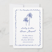 Handgezeichnete Palmenbaum-Bewegung Ankündigung (Vorderseite)