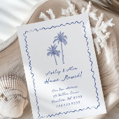 Handgezeichnete Palmenbaum-Bewegung Ankündigung