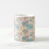 Handgezeichnete Pastellfarben Muster Sketch Kaffeetasse (Mittel)