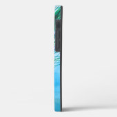 Handgezeichnete Peacock Feathers Case-Mate iPhone Hülle (Rückseite / Links)