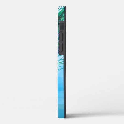 Handgezeichnete Peacock Feathers Case-Mate iPhone Hülle (Rückseite / Links)