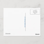 Handgezeichnete PENGUIN - gefährdetes Tier - blau Postkarte (Rückseite)