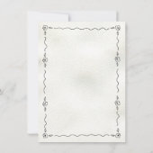 Handgezeichnete Petalen und Presecco-Brautparty Einladung (Rückseite)