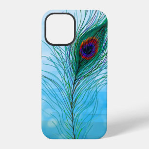 Handgezeichnete Pfauenfedern iPhone 12 Pro Hülle