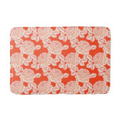 Handgezeichnete Pfingstrose Floral Badematte (Vorderseite)