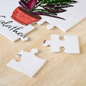 Handgezeichnete Pflanze Kunst Puzzle (Seite)