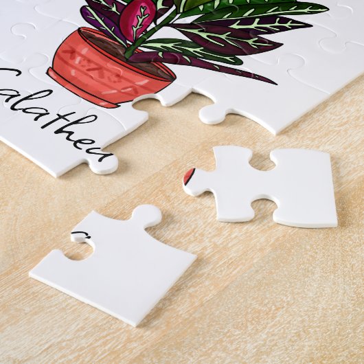 Handgezeichnete Pflanze Kunst Puzzle (Seite)