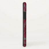 Handgezeichnete Pflücke auf dunkelrot Case-Mate iPhone Hülle (Hinten/Rechts)