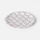 Handgezeichnete Pilzteller Pappteller (Schrägansicht)