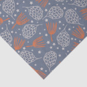 Handgezeichnete Pine Cones and Boughs Seidenpapier (Detail)