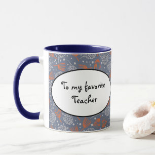 Handgezeichnete Pine Cones and Boughs Tasse