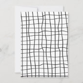 Handgezeichnete Pizza Toss Engagement Party Einladung (Rückseite)