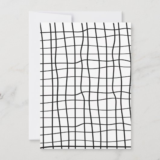 Handgezeichnete Pizza Toss Engagement Party Einladung (Rückseite)