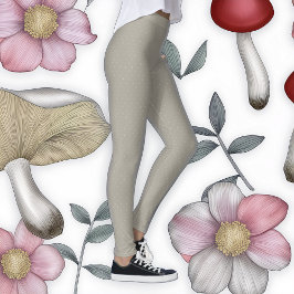 Handgezeichnete Polka Dots Schneebedeckte Leggings