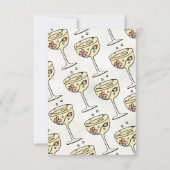 Handgezeichnete Presecco- und Petalbücher für Baby Einladung (Rückseite)