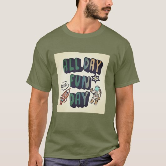 Handgezeichnete Raumgestaltung für T-Shirt (Vorderseite)