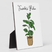 Handgezeichnete Reisenpalme Fotoplatte (Seite)