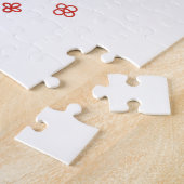 Handgezeichnete romantische Linienkunst Gesicht mi Puzzle (Seite)