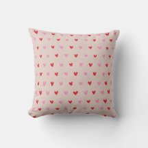 Handgezeichnete rosa und rote Herzen Cozy
