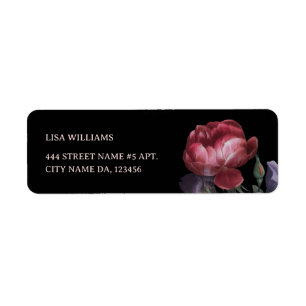 Handgezeichnete Rose Blume Schwarz