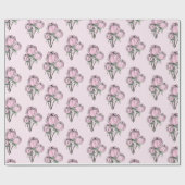 Handgezeichnete Rose Geschenkpapier (Flach)