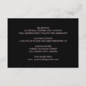 Handgezeichnete Rosen  dunkle Stimmung Begleitkarte (Rückseite)