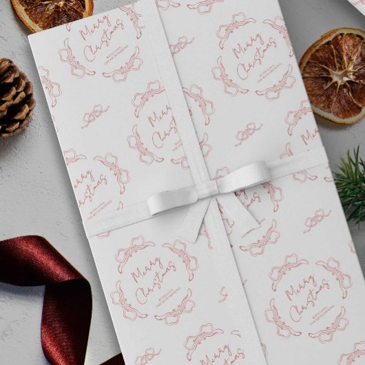 Handgezeichnete rot-weiße Bezeichnung Whimsisches  Geschenkpapier