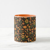 Handgezeichnete rustikale Herbstmuster-Kaffeetasse Tasse (Zentrum)