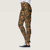 Handgezeichnete rustikale Herbstmuster-Leggings Leggings (Links)