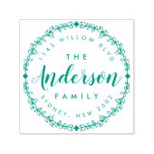 Handgezeichnete rustikale Skriptfamilie Rücksendea Permastempel (Design)